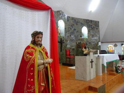 Dezenas de fiÃ©is participaram do 1Âº dia do TrÃ­duo em louvor ao Senhor Bom Jesus em Campo Mendes